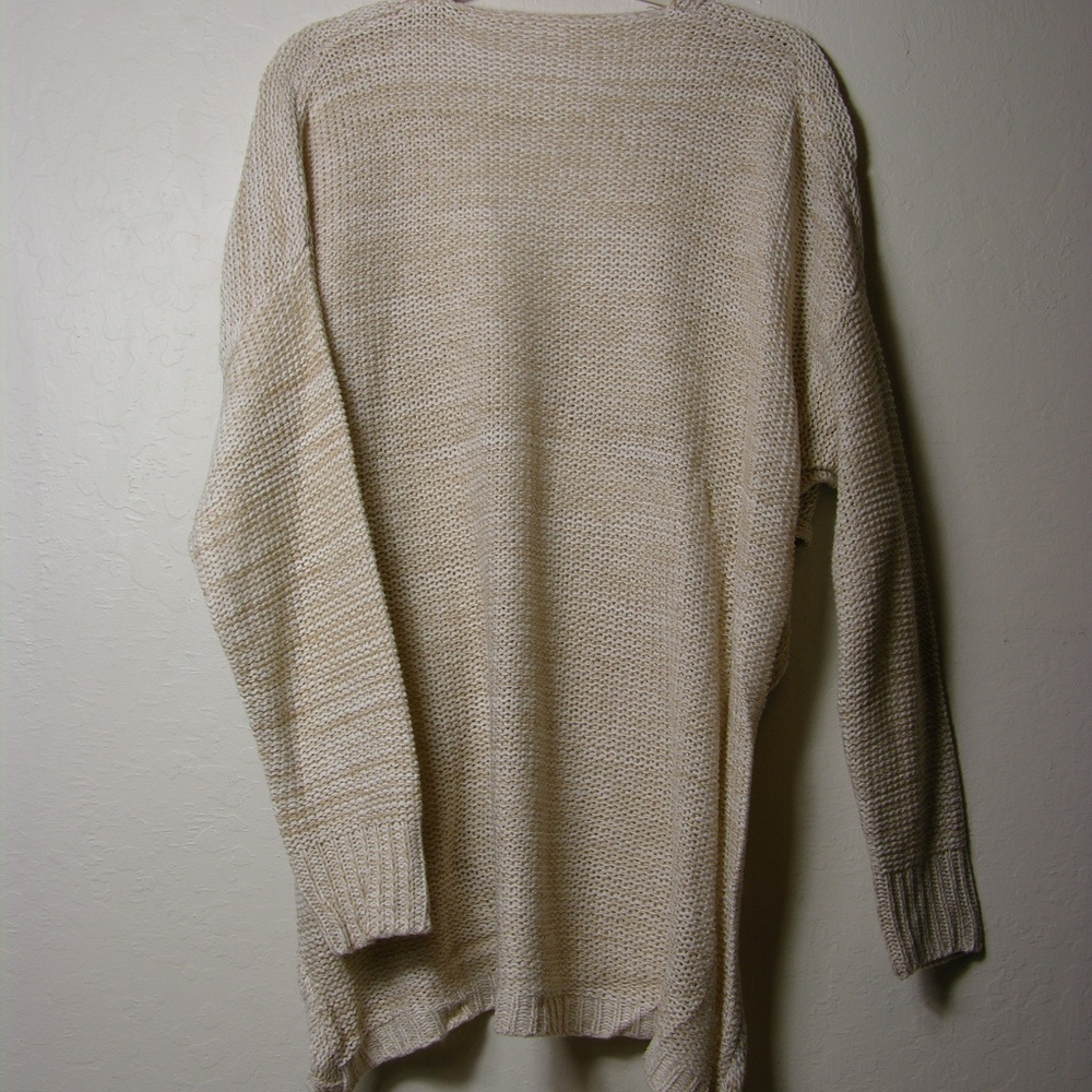 LAST ONE! V Neck Criss Cross Knit Pullover Sweater - Picture 7 of 8